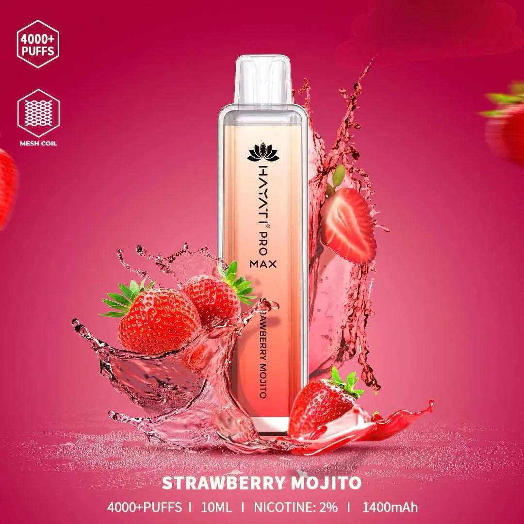 Hayati pro max Strawberry Mojito 4000 Puffs - Vape 7 Store