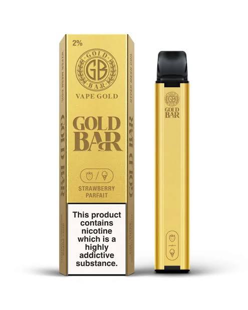 Gold Bar Strawberry Parfait 600 Puffs - Vape 7 Store