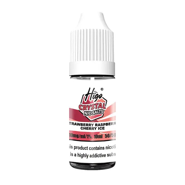 Higo Nic Salt Crystal Strawberry Raspberry Cherry Ice UK