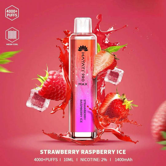 Hayati pro max Strawberry Raspberry Ice 4000 Puffs - Vape 7 Store