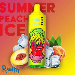 R&M 9000 Puffs Summer Peach Ice - Vape 7 Store