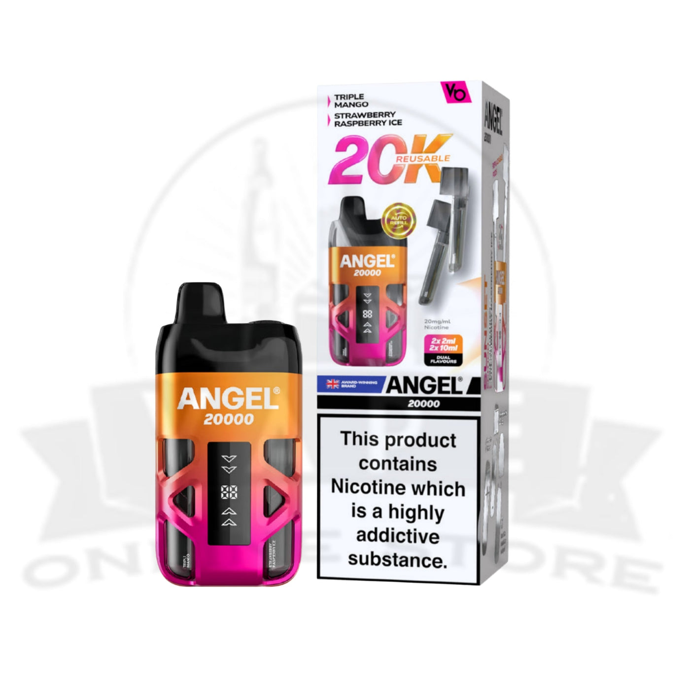 Vapes Bars Angel 20K Sunset prefilled pod vape kit