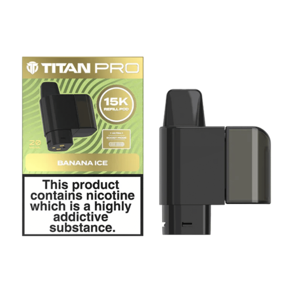 Titan Pro 15K Banana Ice prefilled pod vape kit