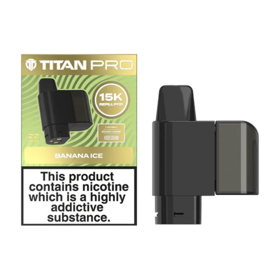Titan Pro 15K Banana Ice prefilled pod vape kit