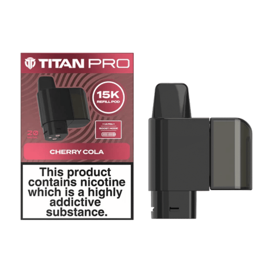 Titan Pro 15K Cherry Cola prefilled pod vape kit