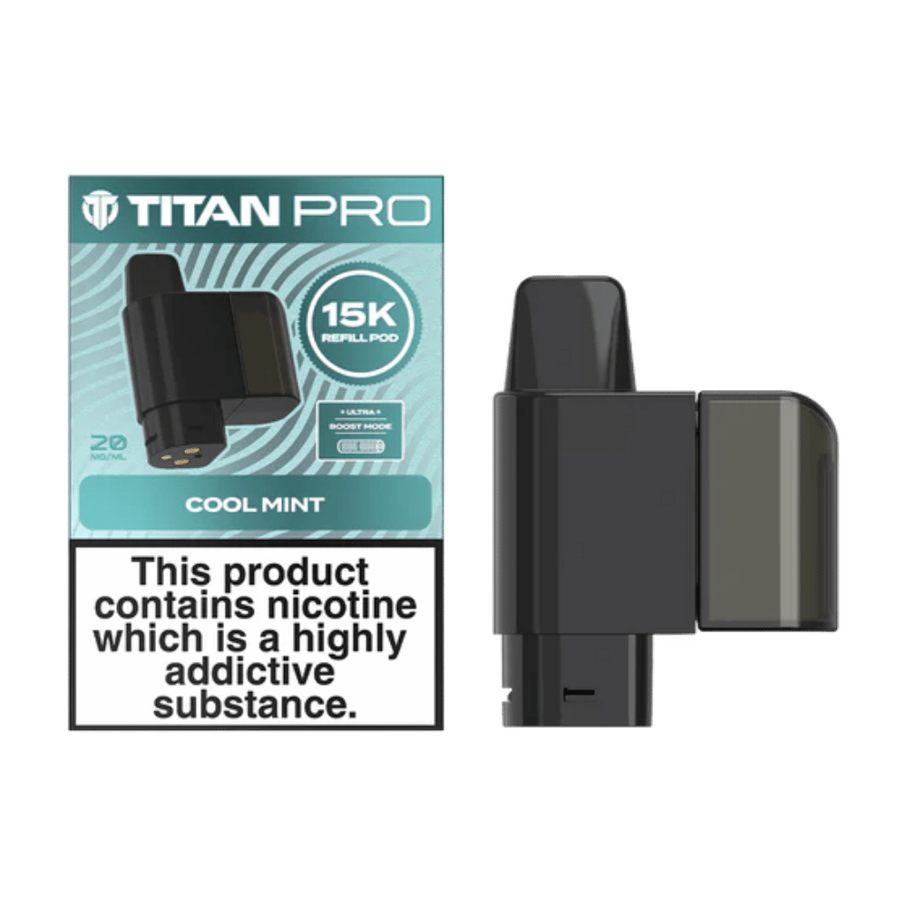 Titan Pro 15K Cool Mint prefilled pod vape kit