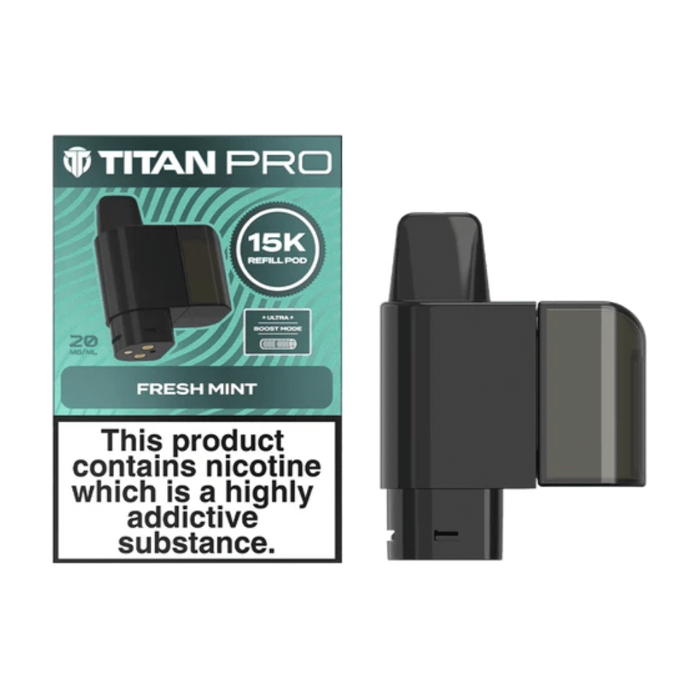 Titan Pro 15K Fresh Mint prefilled pod vape kit