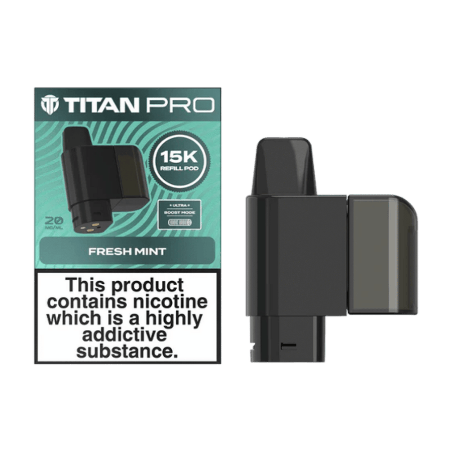Titan Pro 15K Fresh Mint prefilled pod vape kit