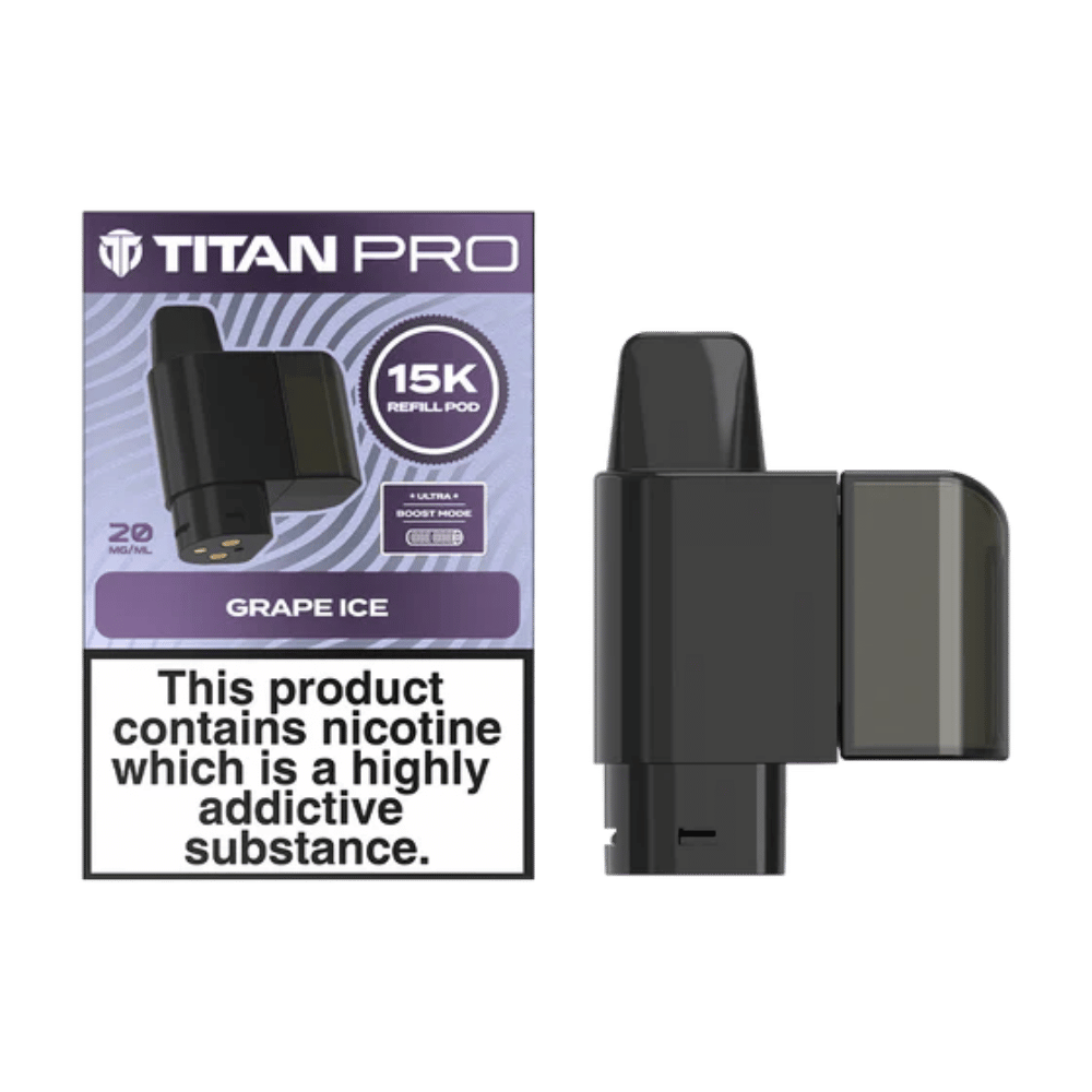 Titan Pro 15K Grape Ice prefilled pod vape kit