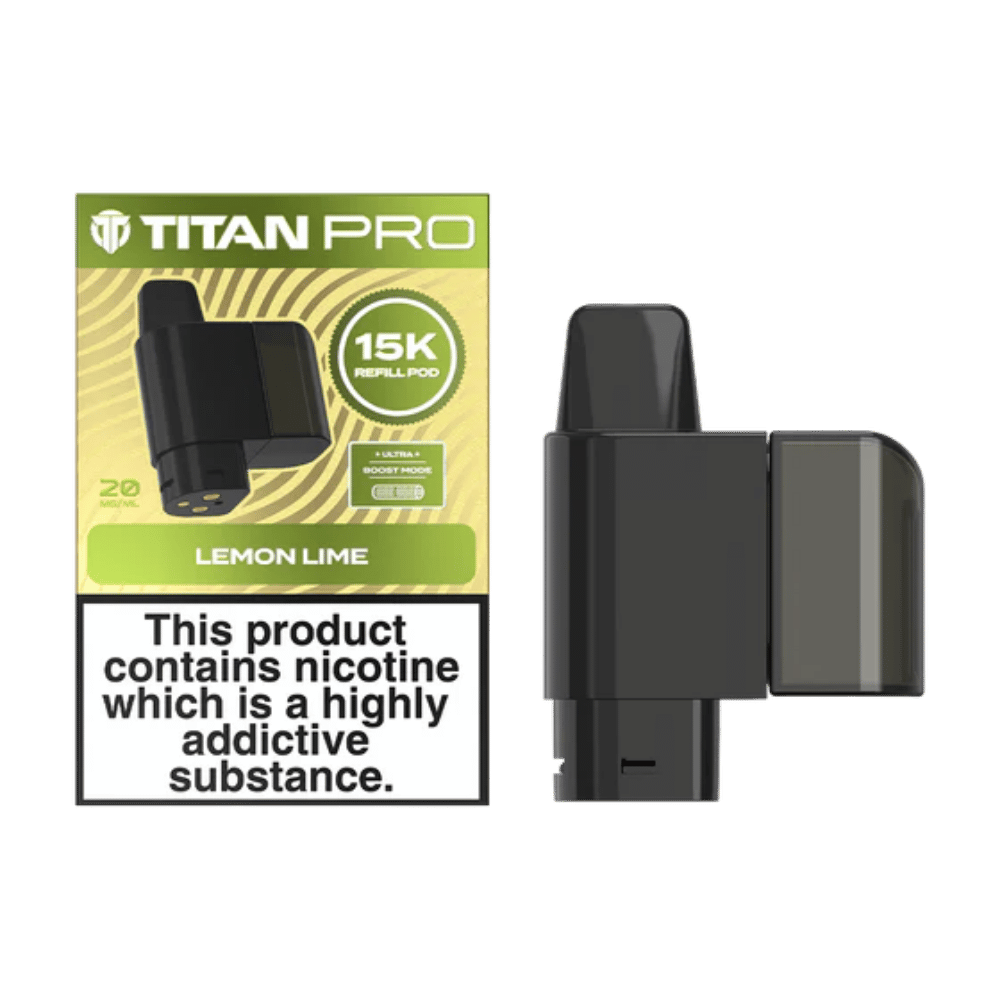 Titan Pro 15K Lemon Lime prefilled pod vape kit