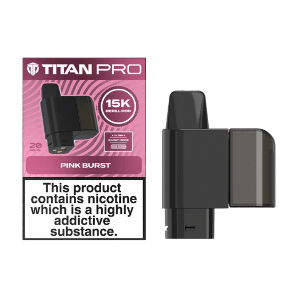 Titan Pro 15K Pink Burst prefilled pod vape kit