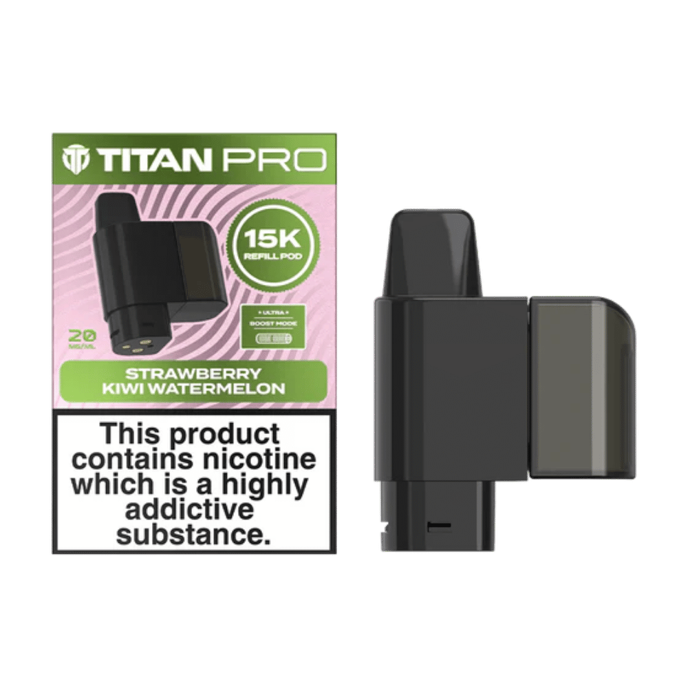 Titan Pro 15K Strawberry Kiwi Watermelon prefilled pod vape kit