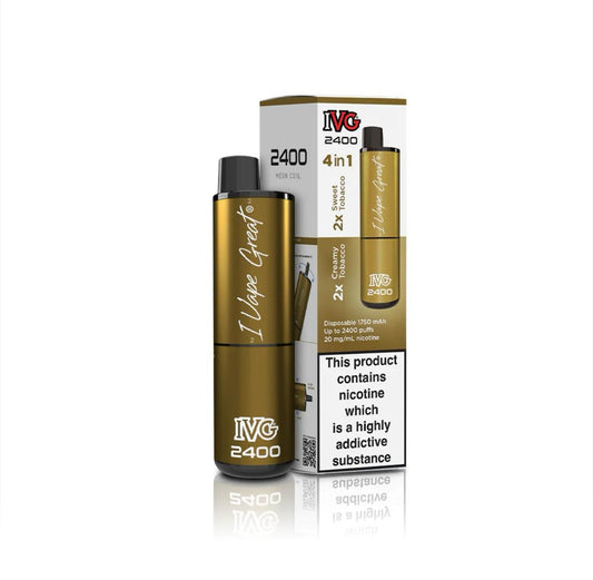 IVG 4in1 Tobacco Edition (4 in 1) 2400 Puffs - Vape 7 Store