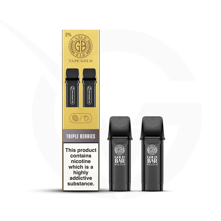 Gold Bar Reload Pods Triple Berries prefilled pod vape kit