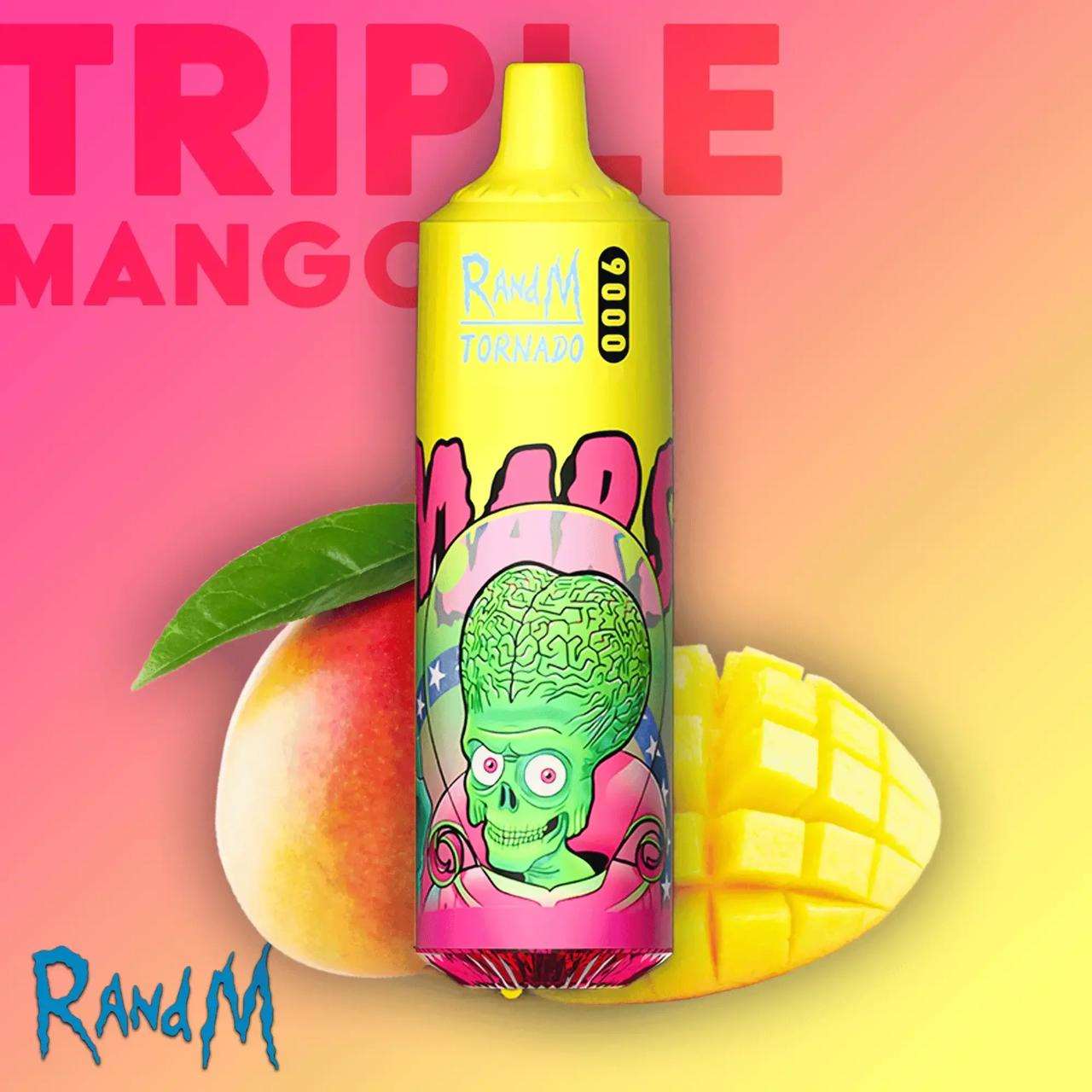 R&M Tornado Triple mango 9000 Puffs - Vape 7 Store