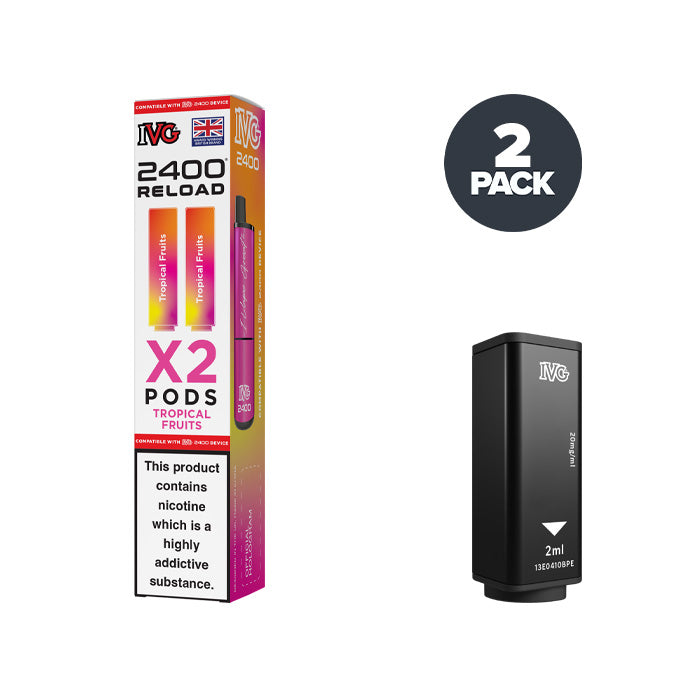 IVG 2400 Tropical Fruits prefilled pod vape kit