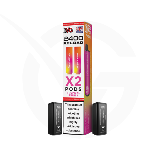 IVG 2400 Tropical Fruits 2-in-1 prefilled pod vape kit
