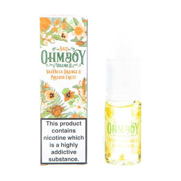 Ohm Boy Nic Salt Valencia Orange Passion Fruit nic salt e-liquid