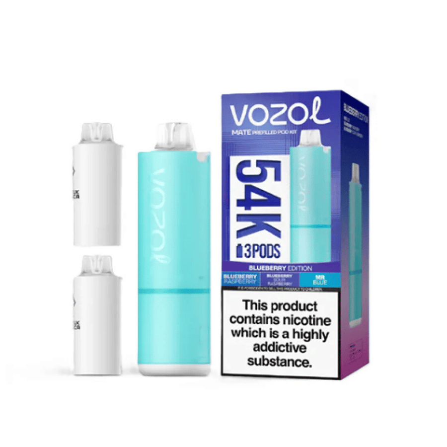 Vozol Vape Kit Mate 54K Blueberry prefilled pod vape kit
