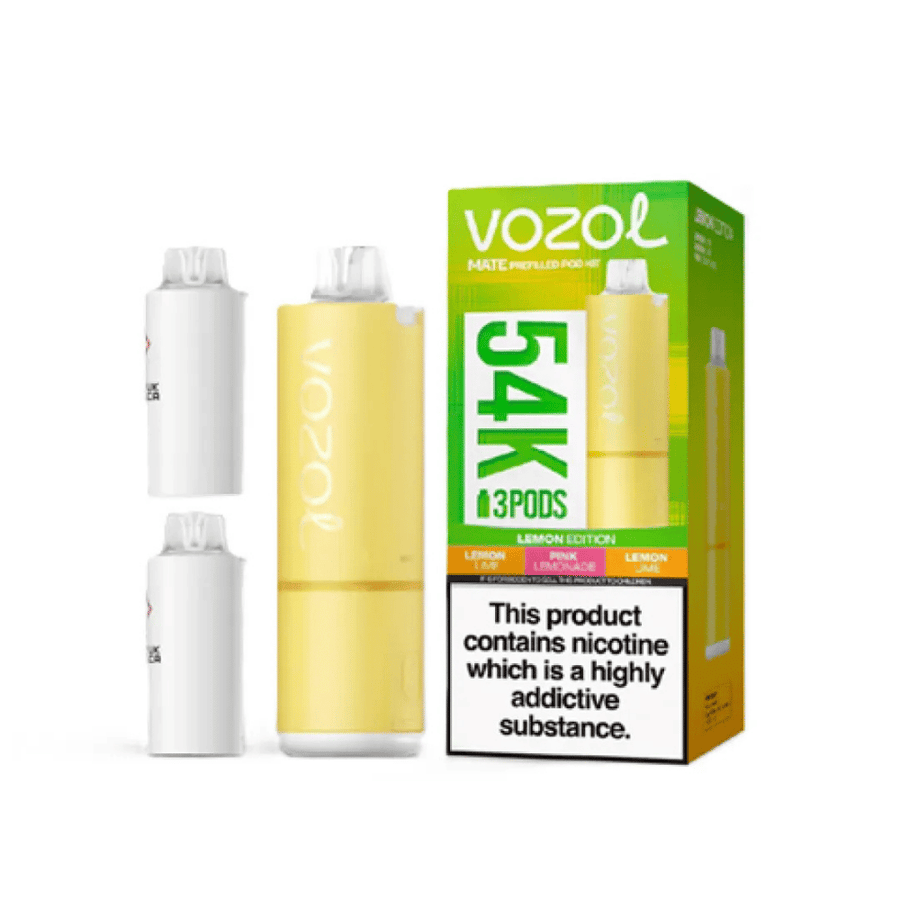 Vozol Vape Kit Mate 54K Lemon prefilled pod vape kit