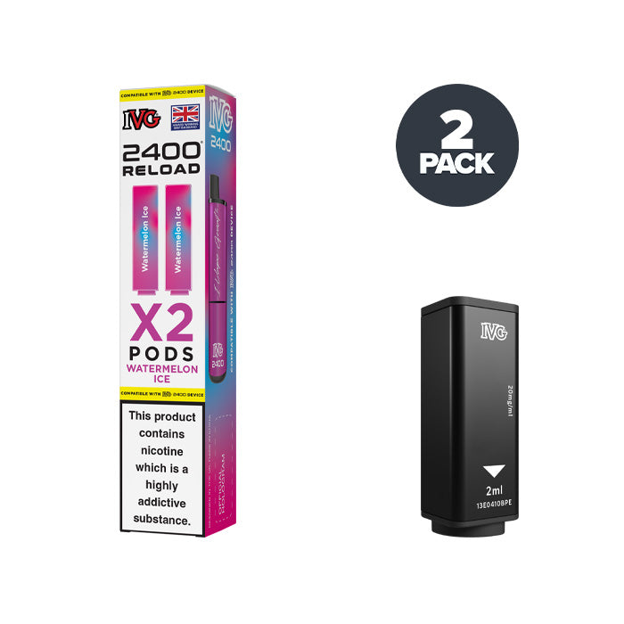 IVG 2400 Watermelon Ice prefilled pod vape kit