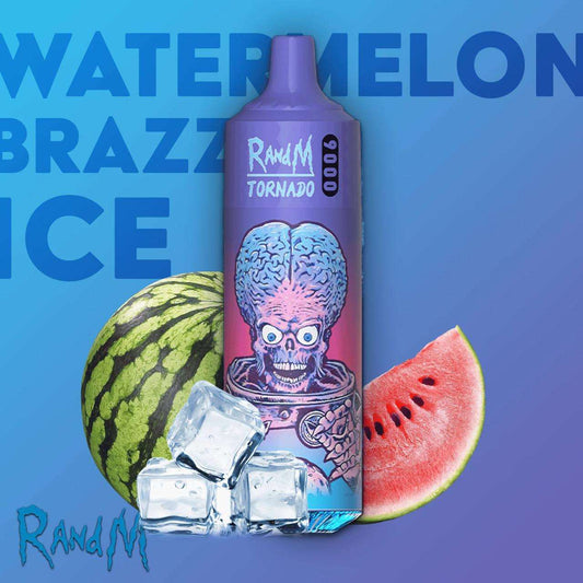 R&M Tornado Watermelon Brazz Ice 9000 Puffs - Vape 7 Store