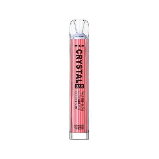 Crystal Bar Watermelon Strawberry (Bubblegum) 600 Puffs  - Vape 7 Store