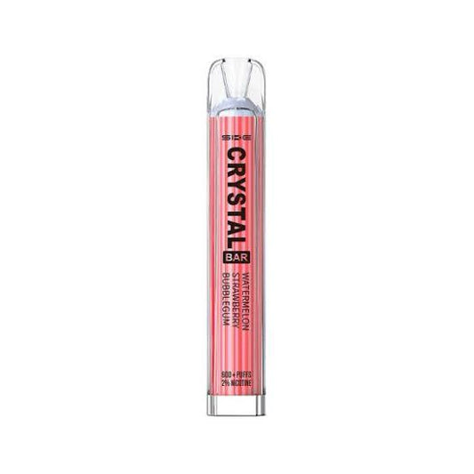 Crystal Bar Watermelon Strawberry (Bubblegum) 600 Puffs  - Vape 7 Store