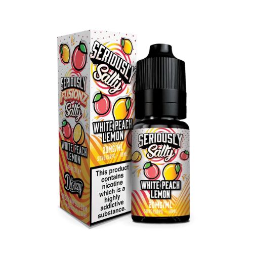 Seriously Nic Salt White Peach Lemon Fusionz Salty nic salt e-liquid