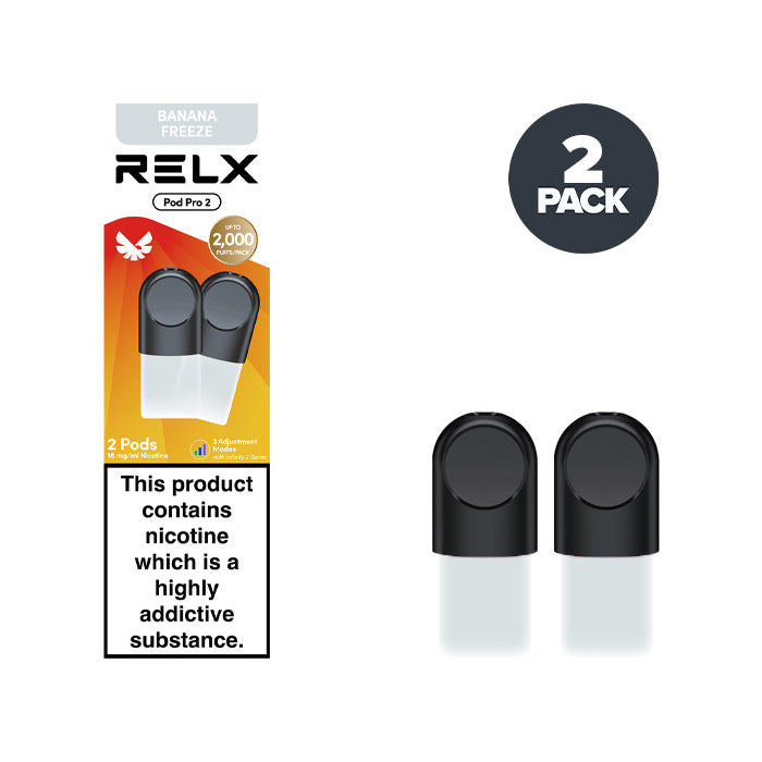 RELX Pods Banana Freeze Pro prefilled pod vape kit