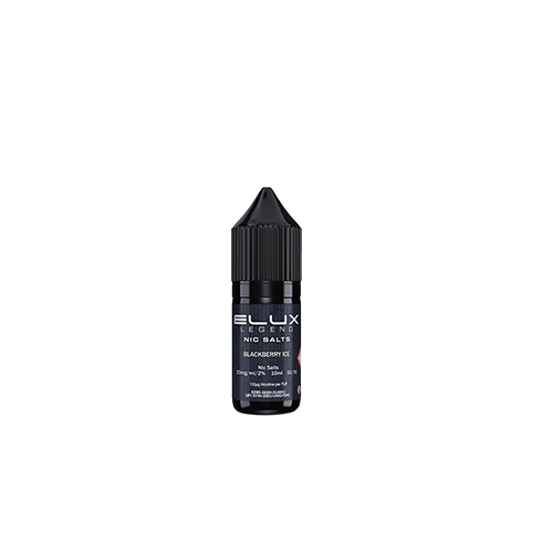 Elux Legend Nic Salt Blackberry Ice 10ml 20mg e-liquid bottle dark berry cold menthol