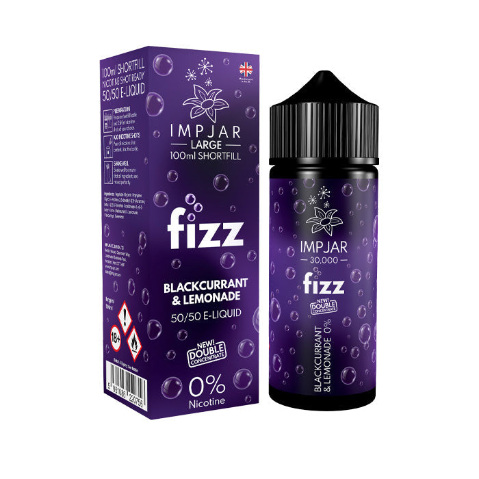Imp Jar 100ml Shortfill Blackcurrant Lemonade Fizz shortfill e-liquid