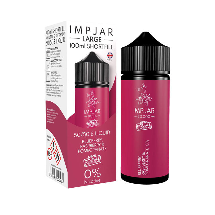 Imp Jar 100ml Shortfill Blueberry Raspberry Pomegranate shortfill e-liquid