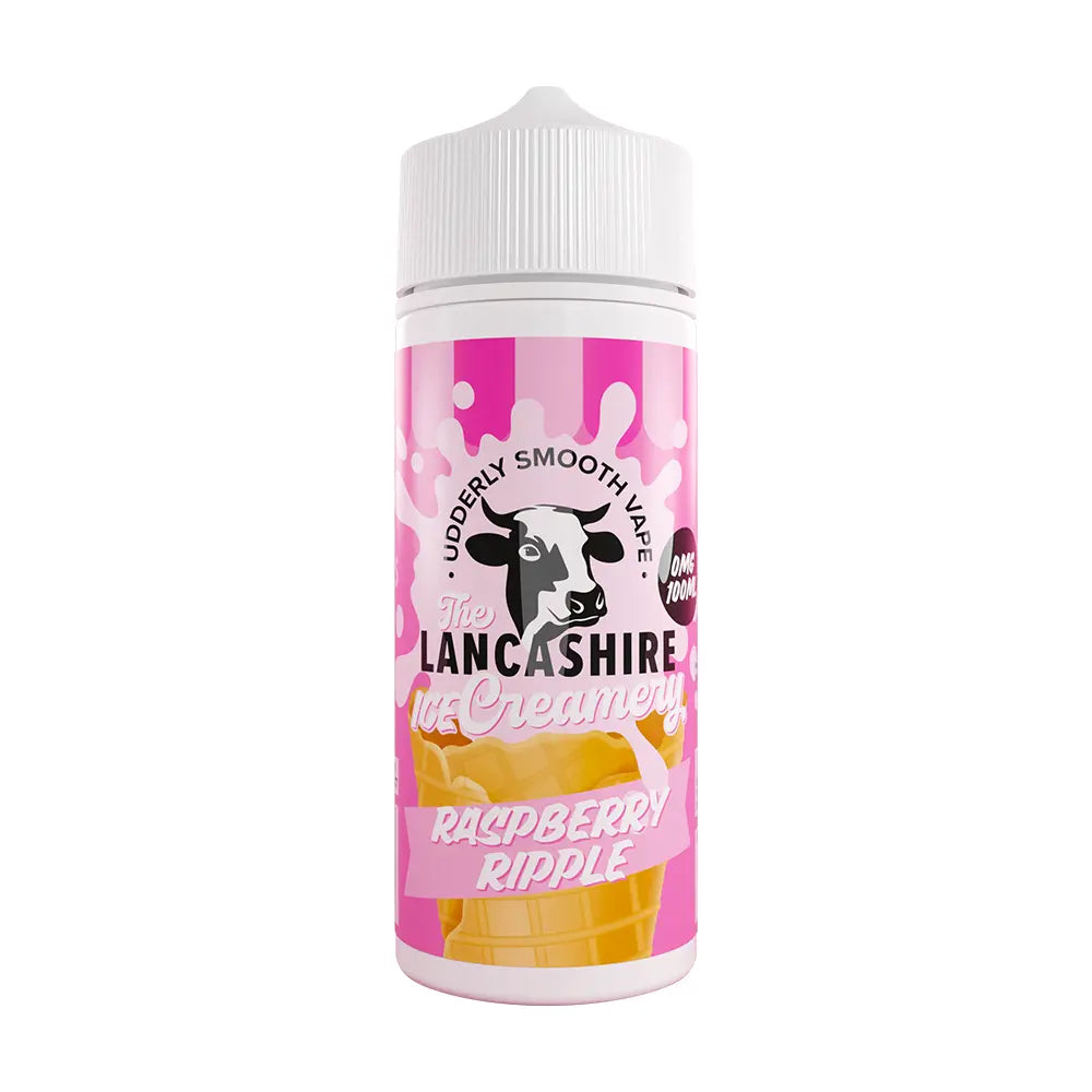 Lancashire Creamery 100ml Shortfill Raspberry Ripple shortfill e-liquid