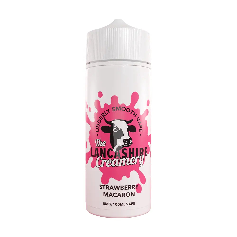 Lancashire Creamery 100ml Shortfill Strawberry Macaron shortfill e-liquid
