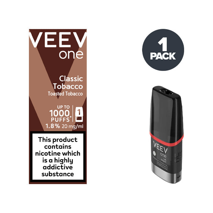 VEEV One Classic Tobacco Single prefilled pod vape kit