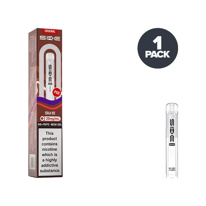 SKE Crystal Bar 600 Cola Ice prefilled pod vape kit