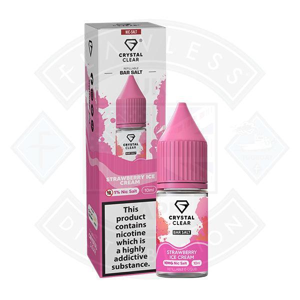 Crystal Clear Nic Salt Strawberry Ice Cream UK