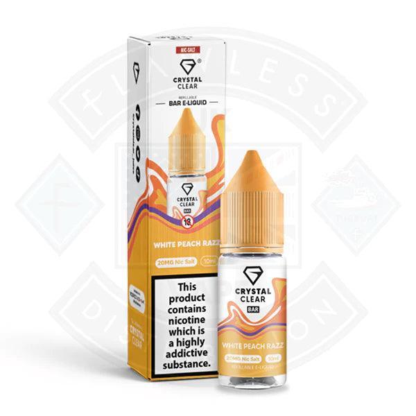 Crystal Clear Nic Salt White Peach Razz UK