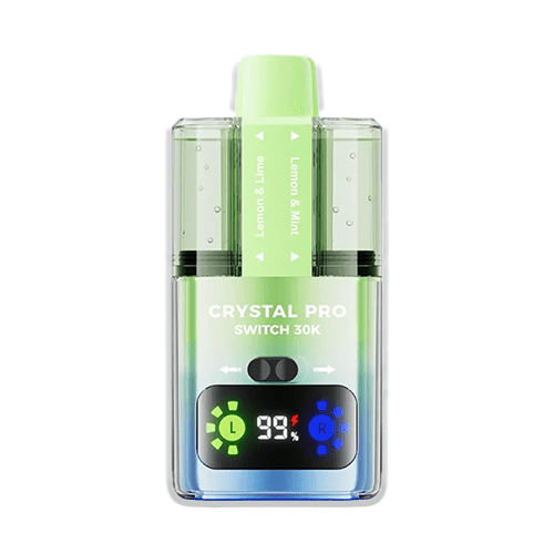 Crystal Pro Switch 30K Lemon Lime Lemon Mint dual citrus herbal pod kit