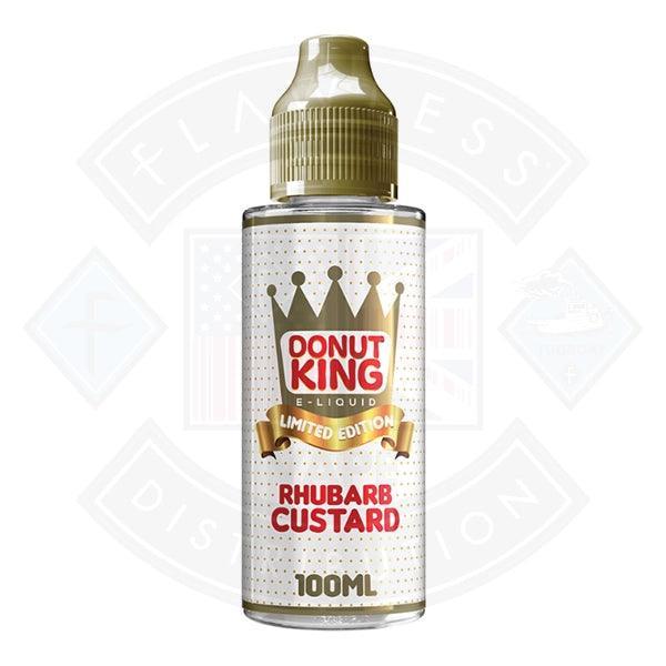 Donut King 100ml Shortfill Limited Rhubarb Custard shortfill e-liquid