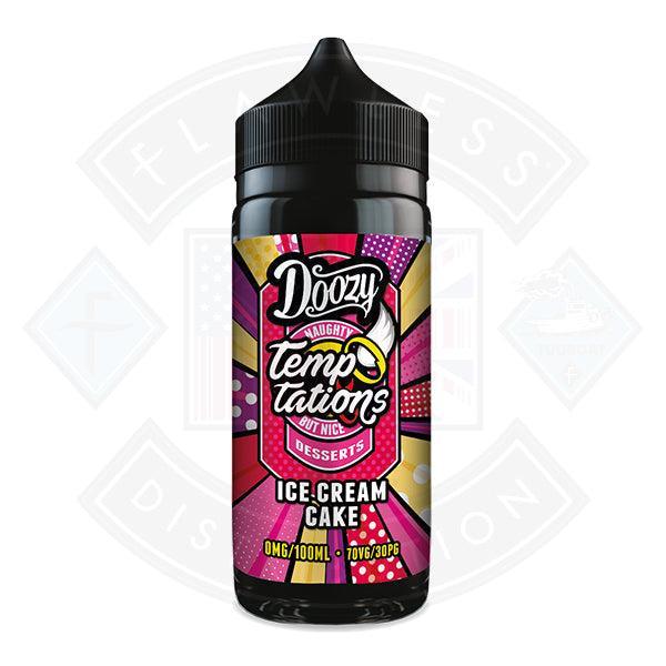 Doozy Vape Co 100ml Shortfill Temptations- Ice Cream Cake shortfill e-liquid