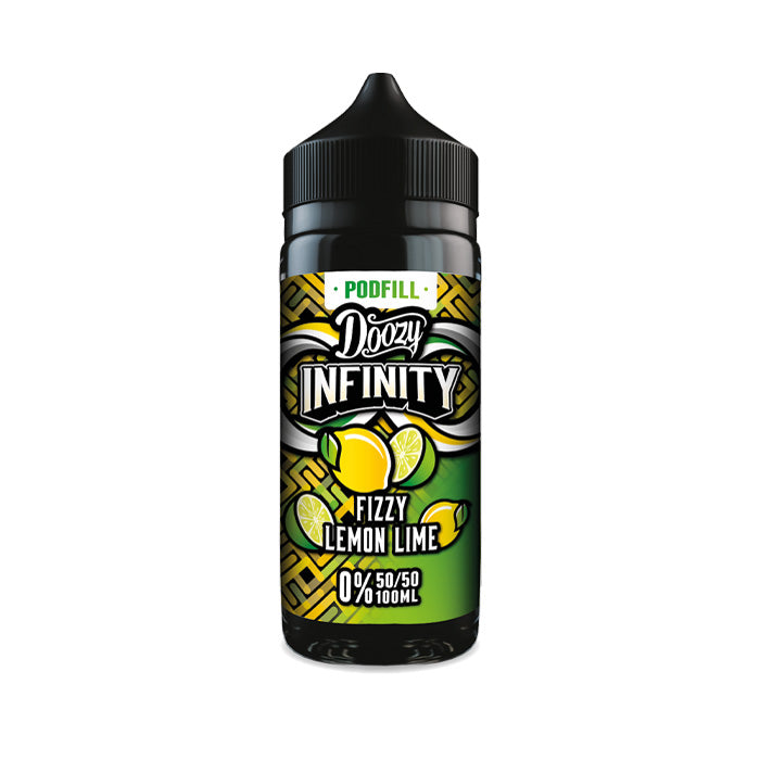 Doozy Vape Co 100ml Shortfill Fizzy Lemon Lime Podfill shortfill e-liquid