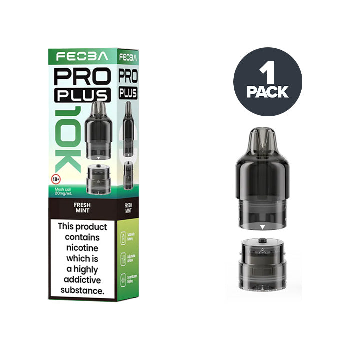 Feoba Pro Plus 10K Fresh Mint prefilled pod vape kit