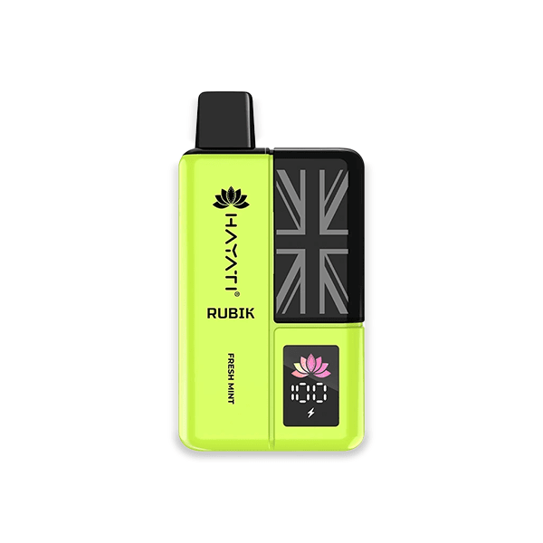 Hayati Rubik 7000 Puffs Fresh Mint compact peppermint rechargeable pod kit