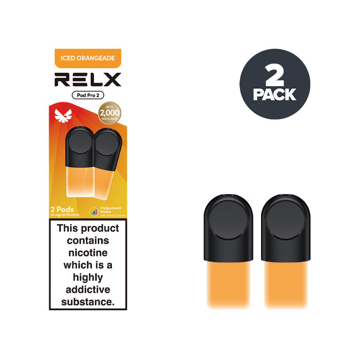 RELX Pods Iced Orangeade Pro prefilled pod vape kit