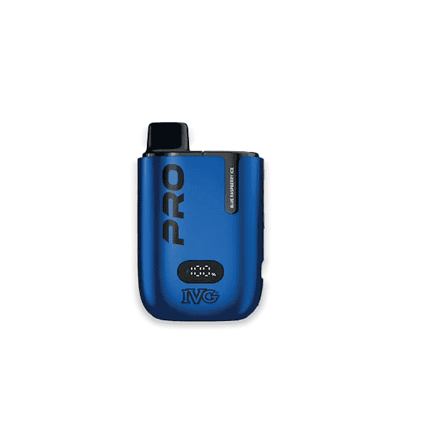 IVG Pro 10000 Blue Raspberry Ice 10K puff premium blue razz menthol pod kit