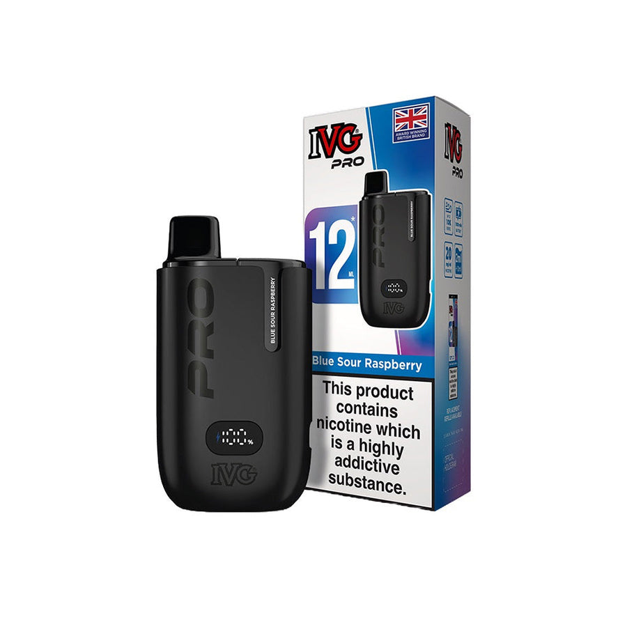IVG Pro 12 Blue Sour Raspberry prefilled pod vape kit