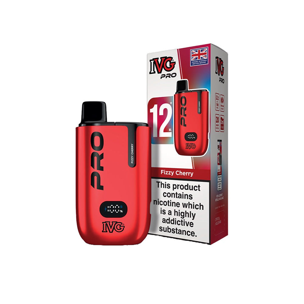 IVG Pro 12 Fizzy Cherry prefilled pod vape kit
