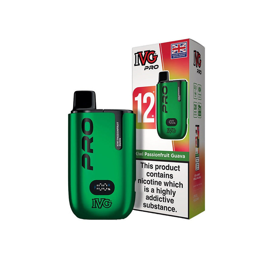 IVG Pro 12 Kiwi Passionfruit Guava prefilled pod vape kit